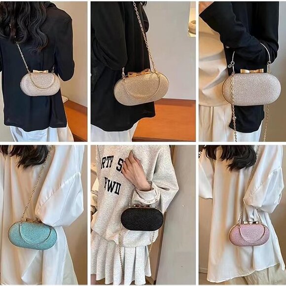 Women's Evening Handbag, Elegant Bling Crossbody Bag, Clutch Purses for Women Ev - Picture 5 of 7